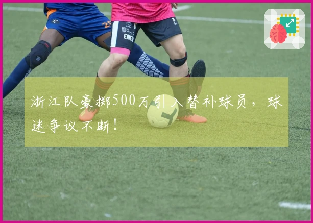 浙江队豪掷500万引入替补球员，球迷争议不断！